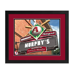 Imperial Arizona Diamondbacks Personalized 14'' x 18'' Print Hangout Sign