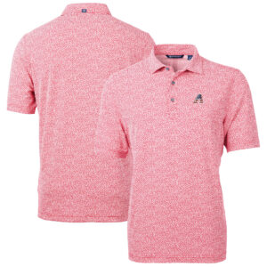 Men's Cutter & Buck  Red Arizona Diamondbacks Americana Logo Virtue Eco-Pique Botanical Recycled Polo