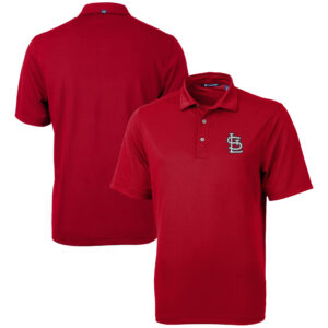 Men's Cutter & Buck  Red St. Louis Cardinals Big & Tall Virtue Eco Pique Recycled Polo