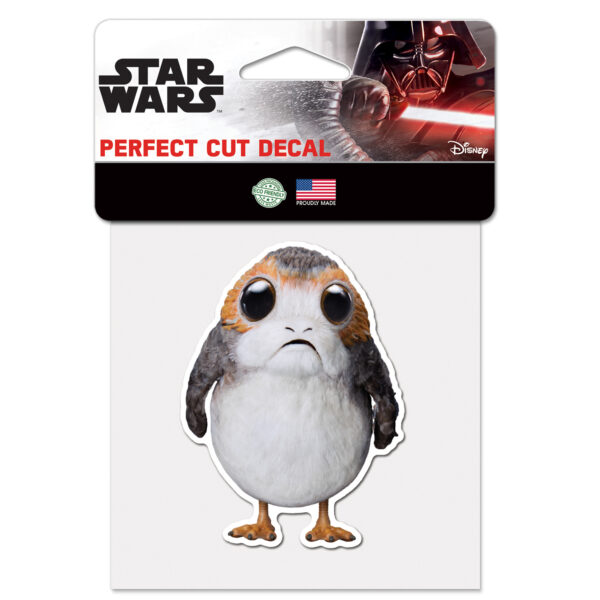 WinCraft Porgs Star Wars 4" x 4" Perfect Cut Decal