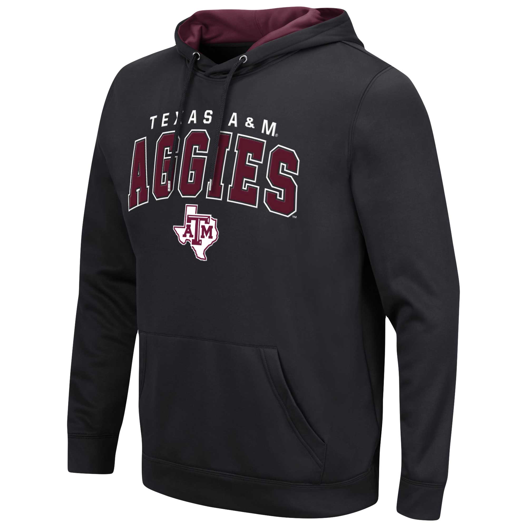 Men's Colosseum Black Texas A&M Aggies Resistance Pullover Hoodie - Image 3