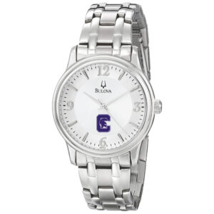 Men's Bulova  Silver Capital University Comets Stainless Steel Quartz Watch