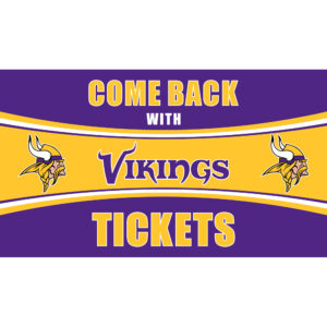 Minnesota Vikings 28" x 16" Come Back With Tickets Door Mat