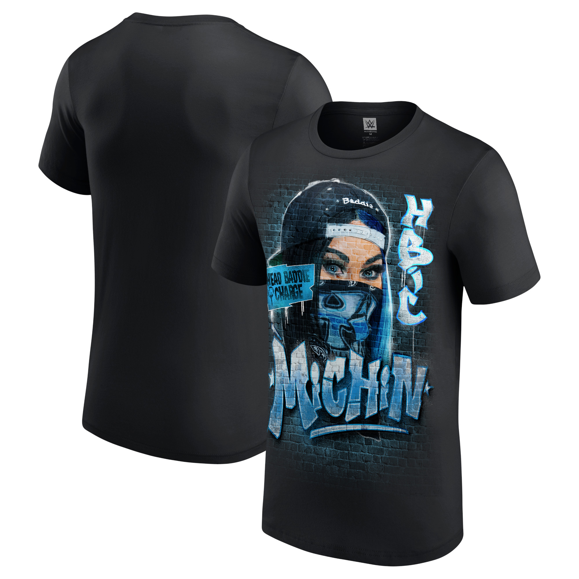 Men's Black Michin Spray Paint T-Shirt - Image 5