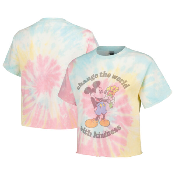 Unisex Blue Mickey & Friends Kindness Cropped T-Shirt