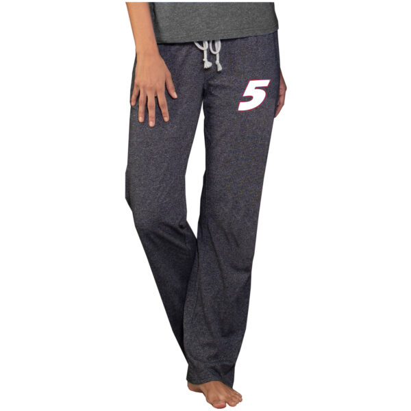 Women's Concepts Sport  Charcoal Kyle Larson Quest Knit Pants