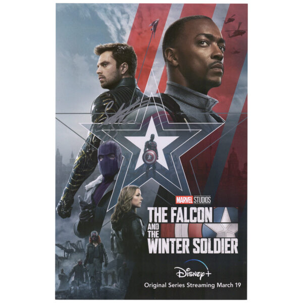Sebastian Stan Autographed The Falcon & The Winter Soldier 11" x 17" Movie Poster