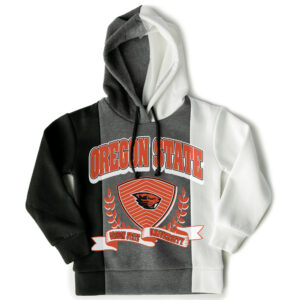 Girls Youth Gameday Couture  Black Oregon State Beavers Hall Of Fame Color Block Pullover Hoodie