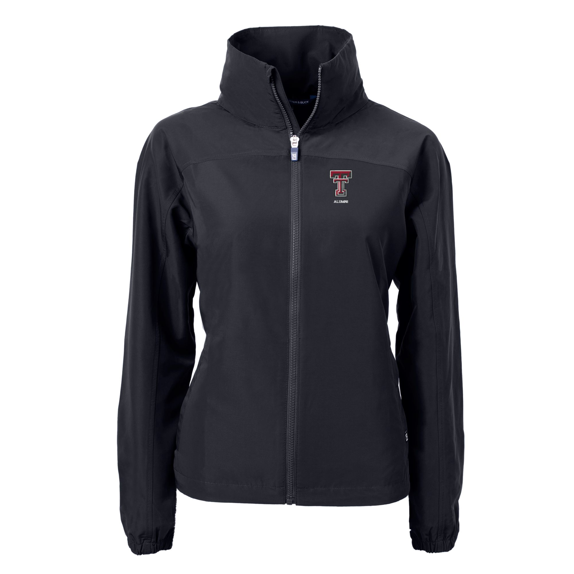Women's Cutter & Buck Black Texas Tech Red Raiders Alumni Charter Eco Recycled Full-Zip Jacket - Image 7