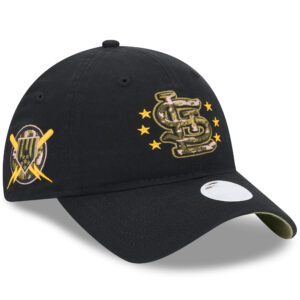Women's New Era  Black St. Louis Cardinals 2024 Armed Forces Day 9TWENTY Adjustable Hat