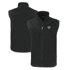 Men's Cutter & Buck  Black Oakland Golden Grizzlies Charter Eco Recycled Full-Zip Vest