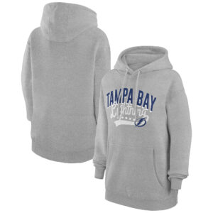 Women's G-III 4Her by Carl Banks  Gray Tampa Bay Lightning Filigree Logo Pullover Hoodie