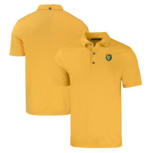 Men's Cutter & Buck Gold Southeastern Louisiana Lions Forge Eco Stretch Recycled Polo
