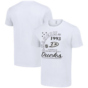 Men's Starter  White Anaheim Ducks Arch City Team Graphic T-Shirt