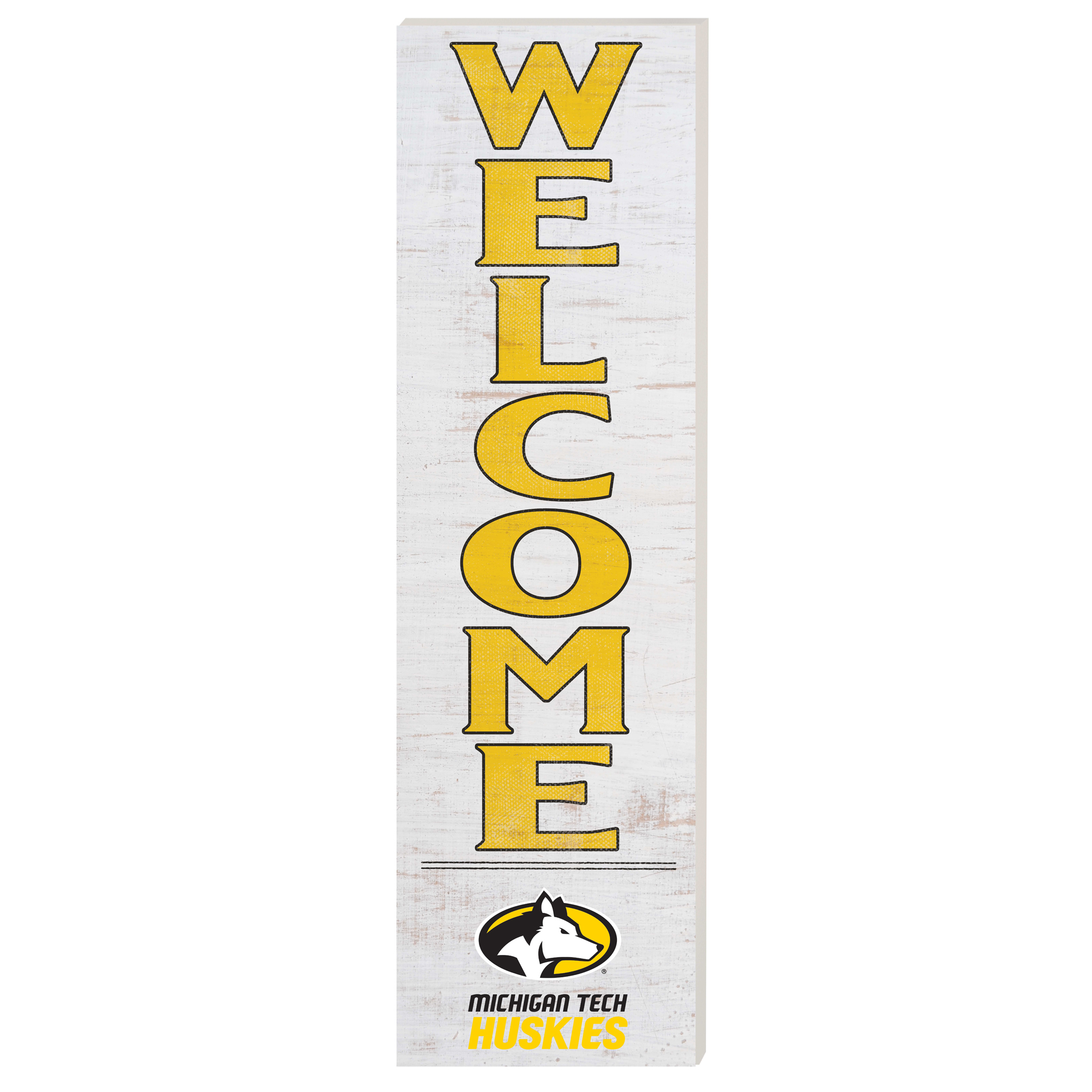Michigan Tech Huskies 10'' x 35'' Indoor/Outdoor Welcome Sign