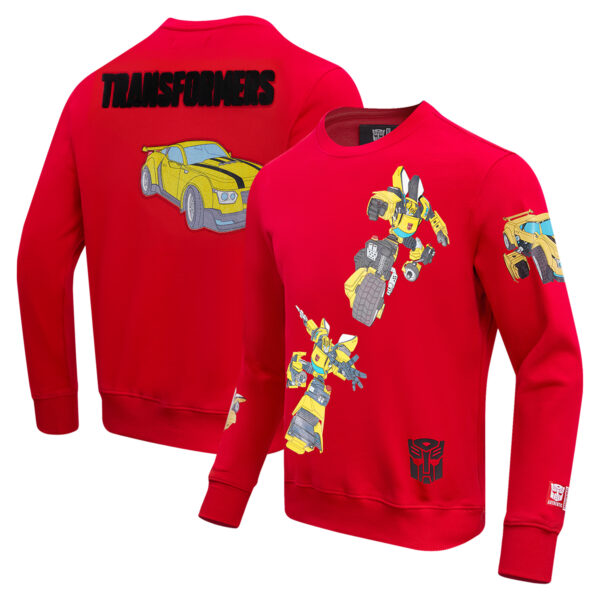 Unisex Freeze Max Bumblebee Red Transformers Happy and Together Pullover Sweatshirt