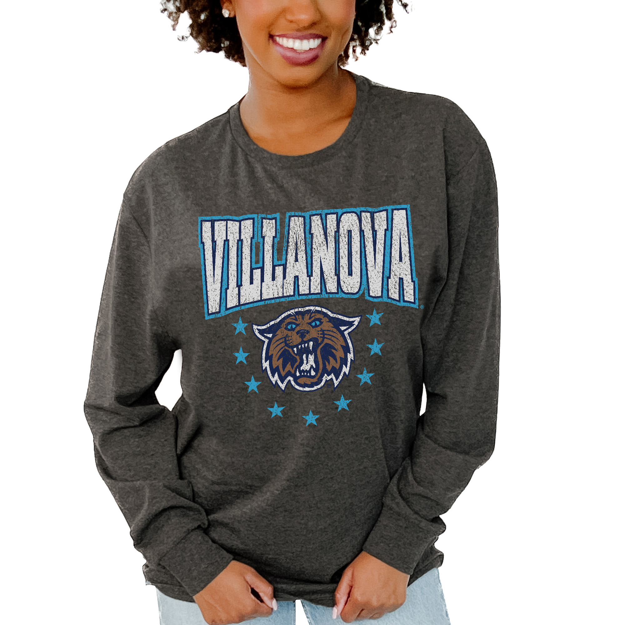 Women's Gameday Couture Charcoal Villanova Wildcats Everyday Long Sleeve T-Shirt - Image 4