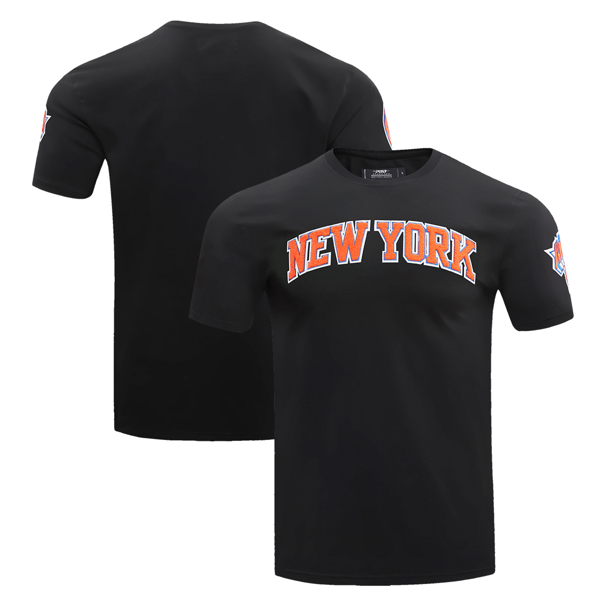 Men's Pro Standard Black New York Knicks Classic Chenille T-Shirt