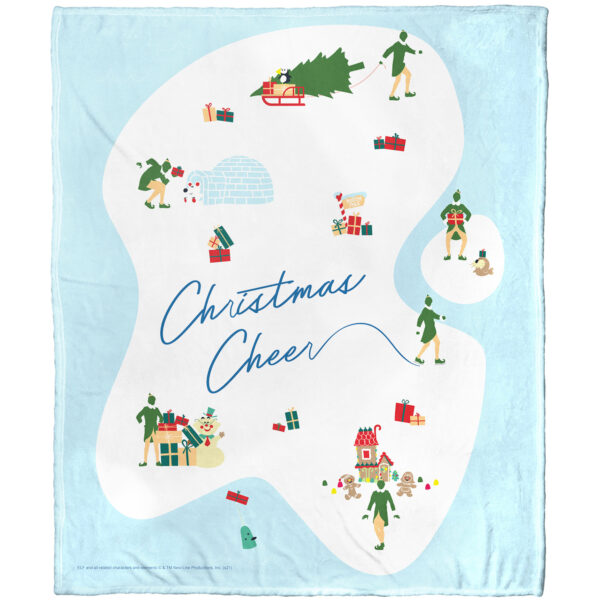 The Northwest Group Elf 50" x 60" Holiday Silk Touch Throw Blanket