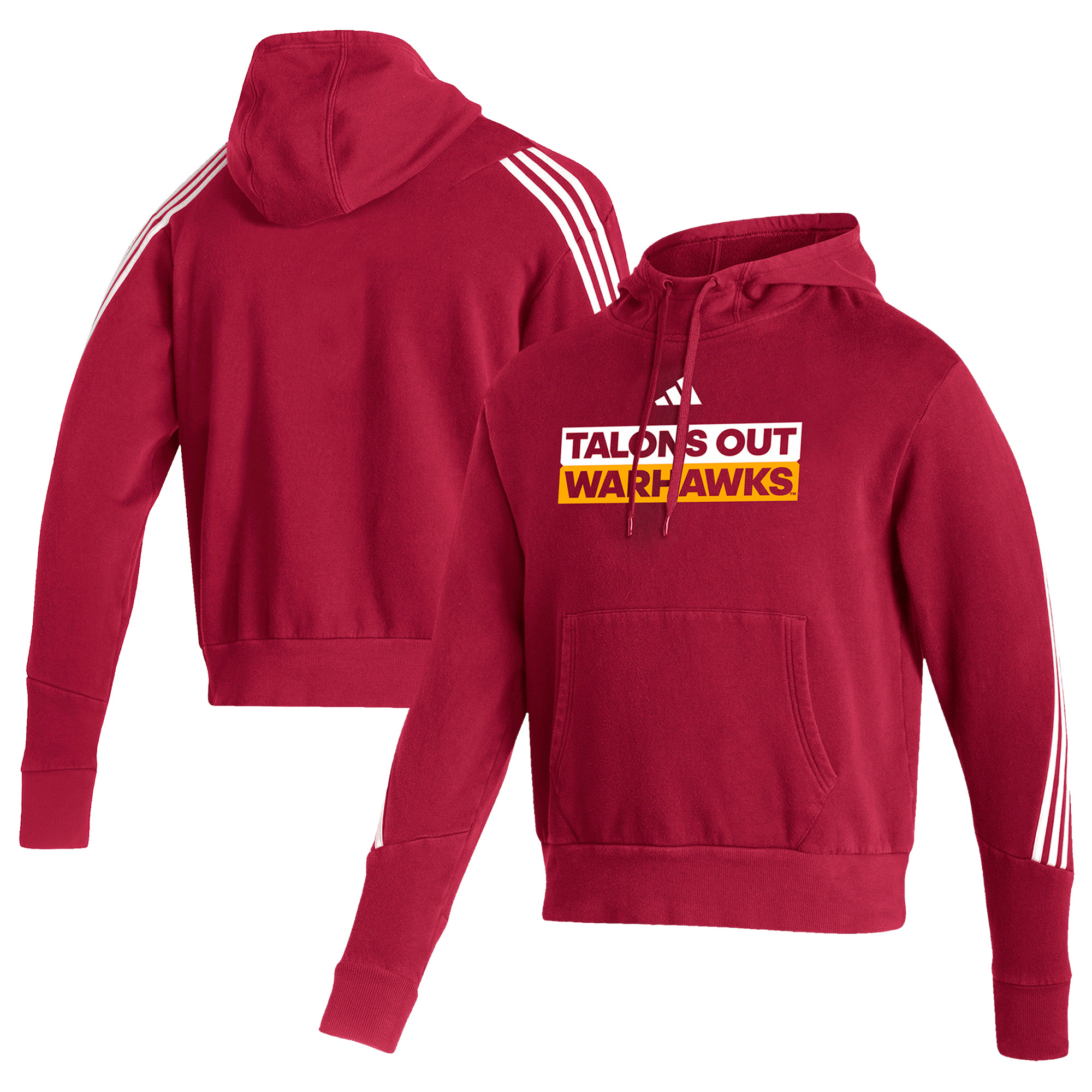 Men's adidas Maroon ULM Warhawks Fashion Pullover Hoodie