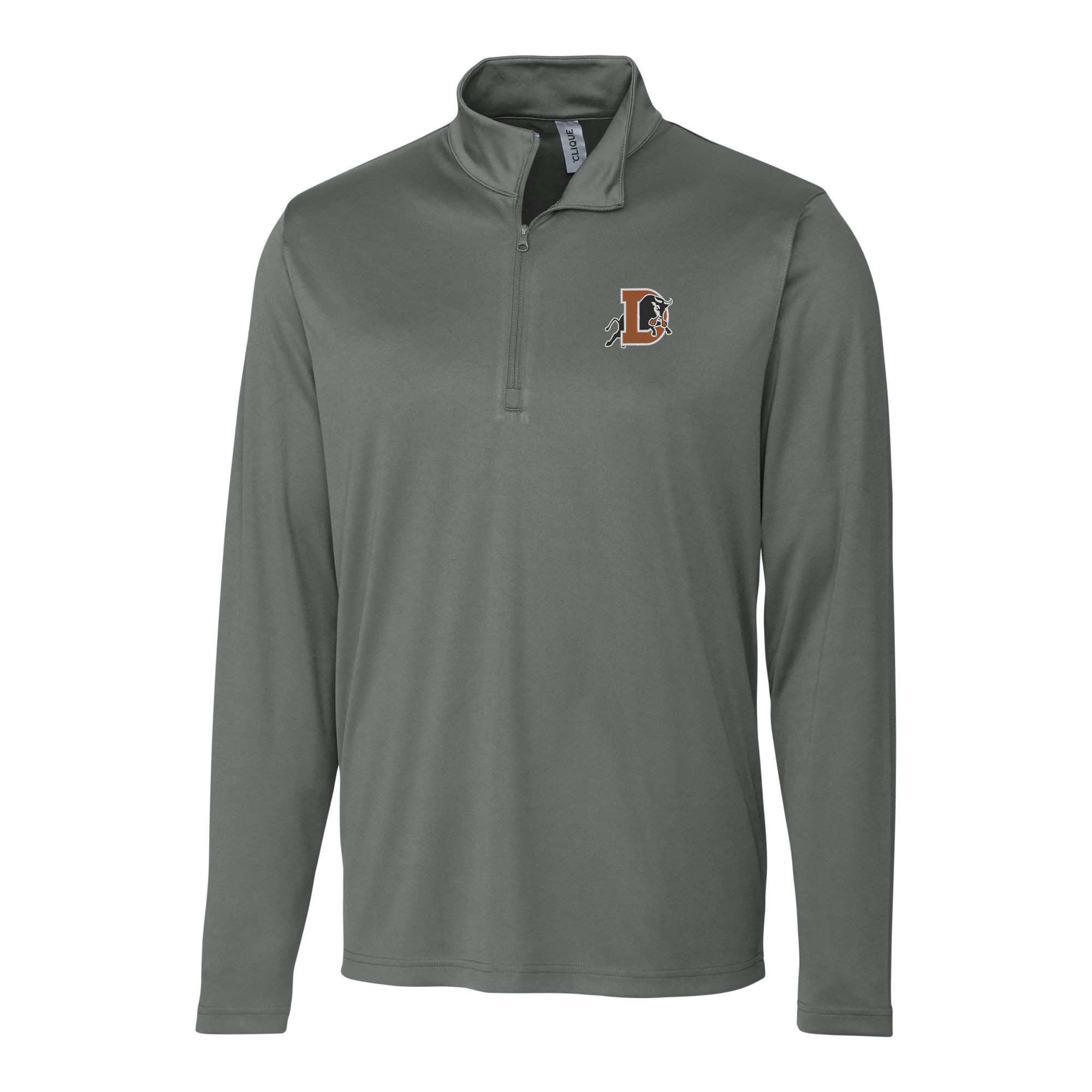 Men's Cutter & Buck Steel Durham Bulls Clique Spin Eco Performance Half-Zip Pullover - Image 6