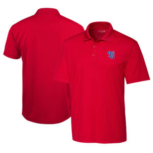 Men's Cutter & Buck  Red Tennessee Smokies  Clique Spin Eco Performance Pique Polo