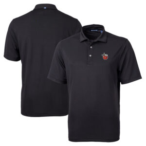 Men's Cutter & Buck Black Fort Wayne TinCaps Big & Tall Virtue Eco Pique Recycled Polo