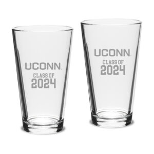 UConn Huskies Class of 2024 16oz. Two-Piece Classic Pint Glass Set