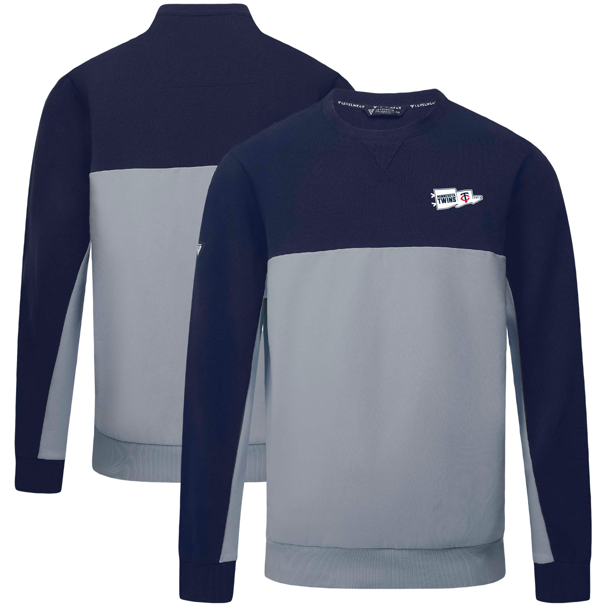 Men's Levelwear Navy Minnesota Twins Legacy Rafters Pullover Sweatshirt