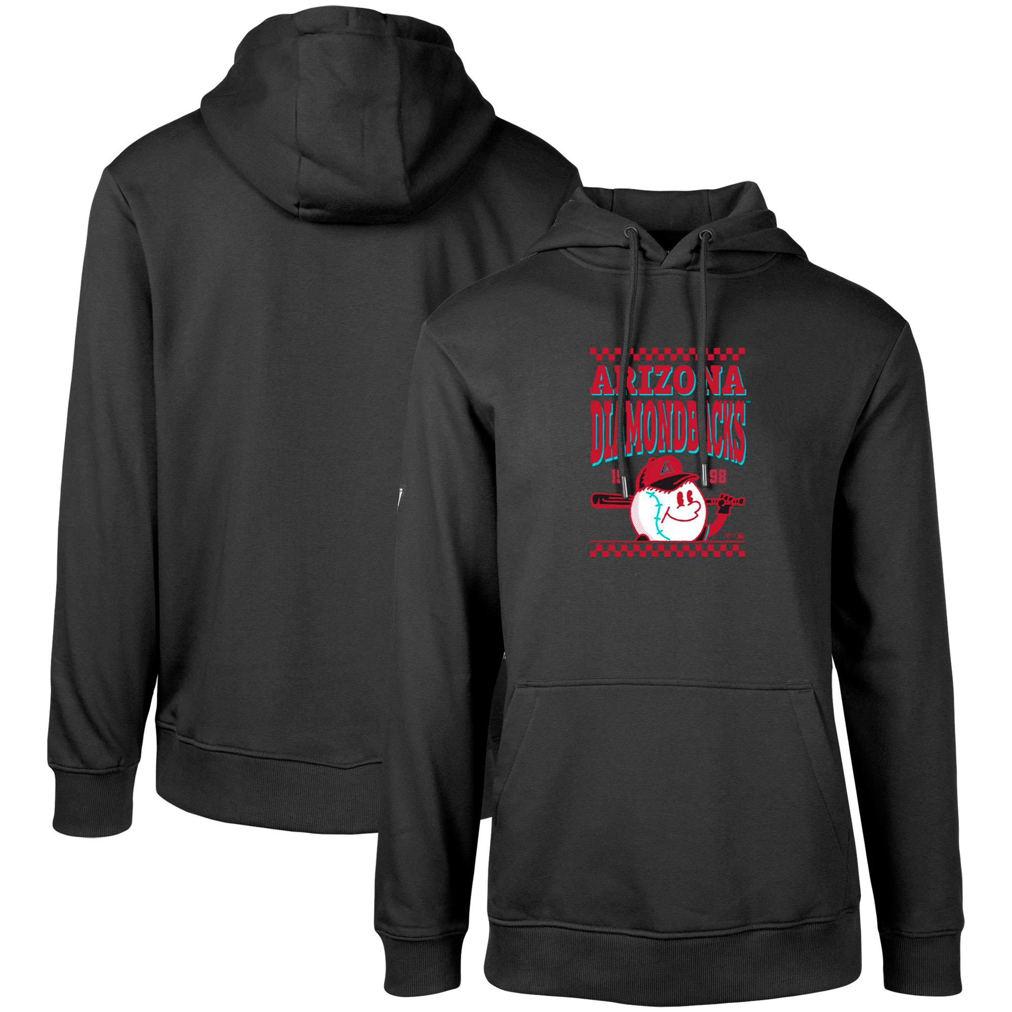 Men's Levelwear Black Arizona Diamondbacks Podium Inaugural Pullover Hoodie
