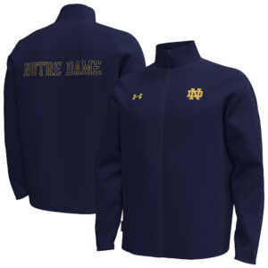 Men's Under Armour  Navy Notre Dame Fighting Irish Command Full-Zip Jacket