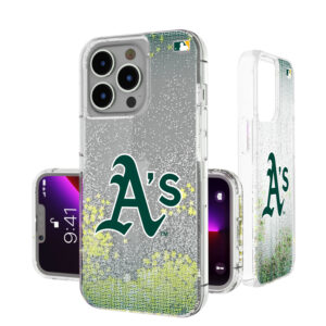 Oakland Athletics Linen Logo iPhone Glitter Case