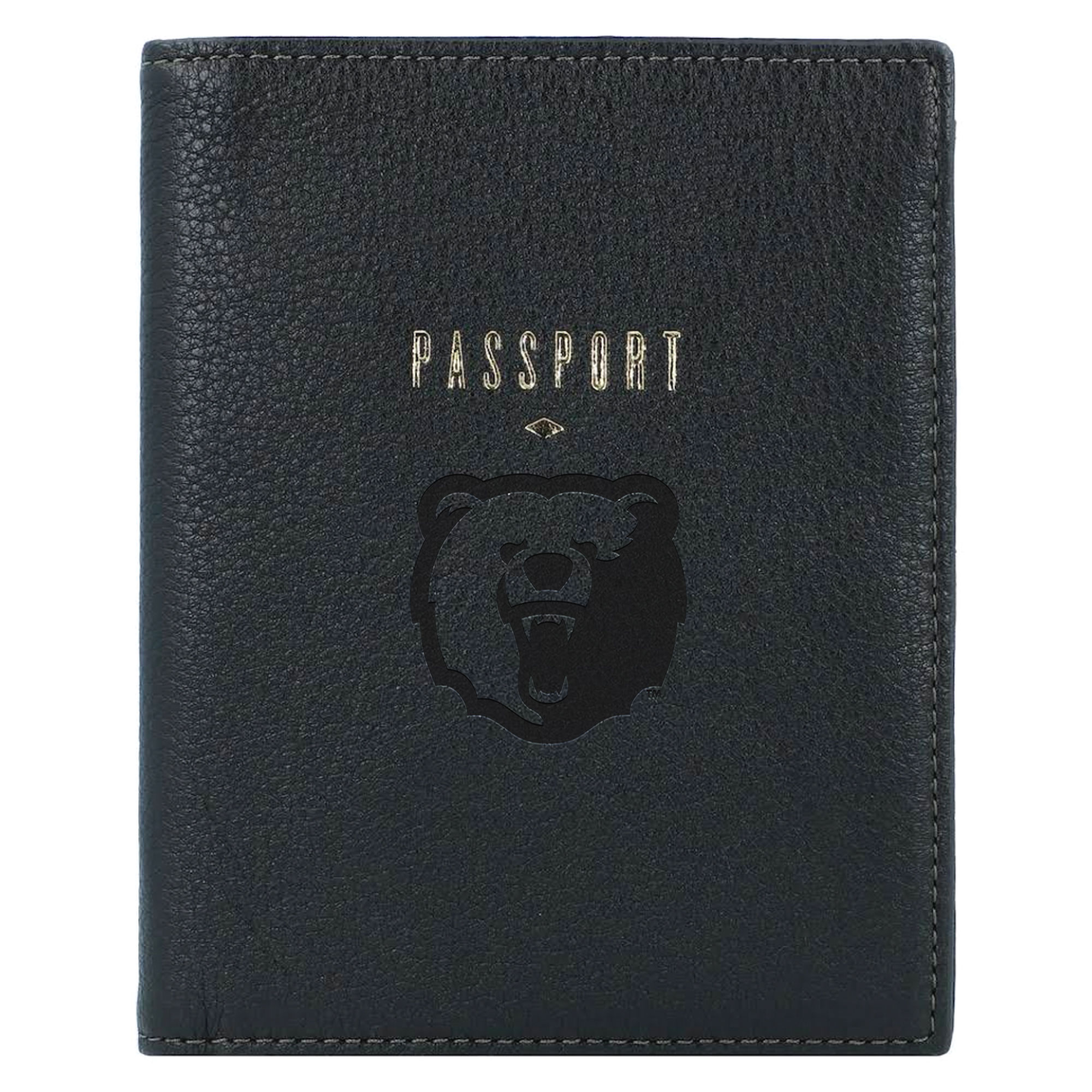 Fossil Black Morgan State Bears Travel RFID Passport Case