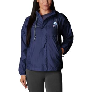 Women's Columbia  Navy Kannapolis Cannon Ballers Omni-Shade Flash Challenger Full-Zip Windbreaker Jacket