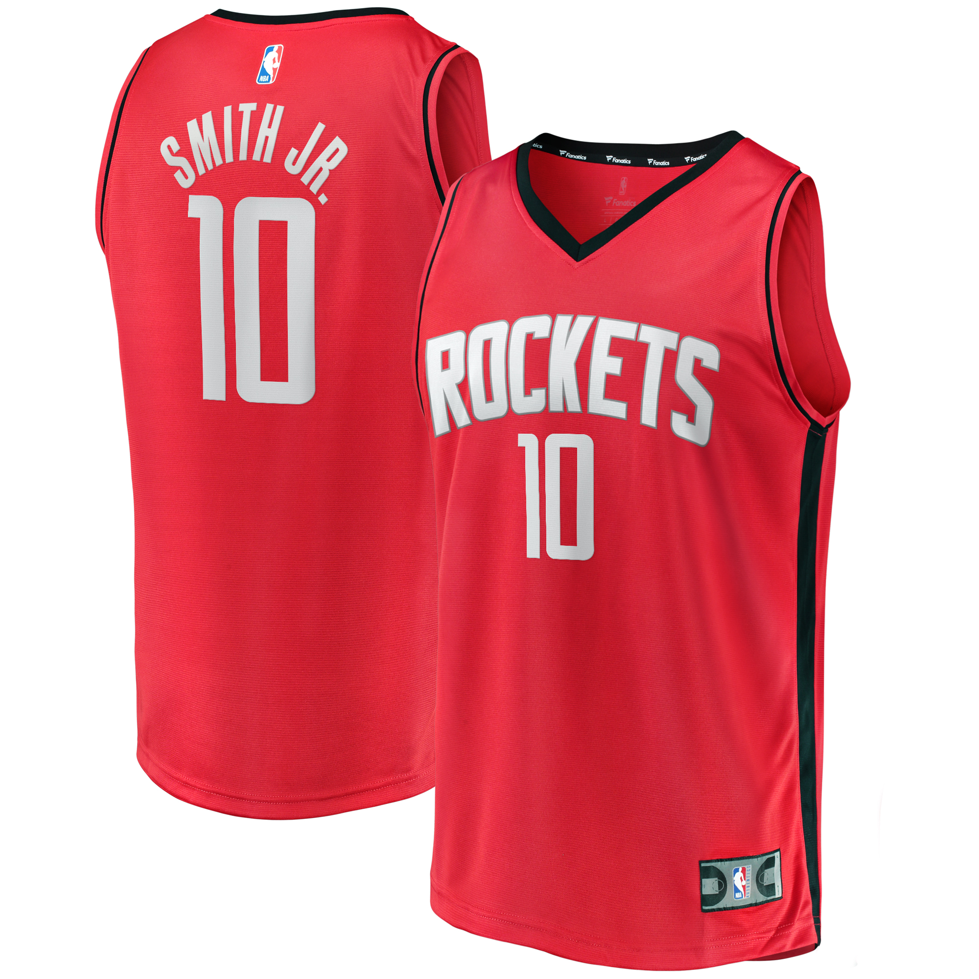 Men's Fanatics Jabari Smith Jr. Red Houston Rockets Fast Break Replica Player Jersey - Icon Edition