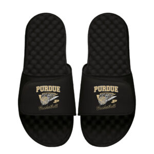 Men's ISlide Black Purdue Boilermakers Basketball Collage Slide Sandals