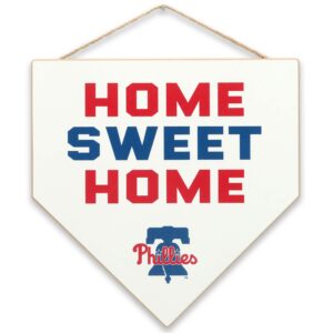 Philadelphia Phillies Home Sweet Home Hanging Wood Sign