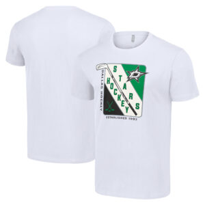 Men's Starter White Dallas Stars Shield Graphic T-Shirt