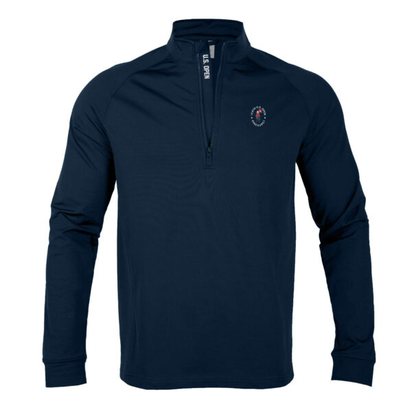 Men's 2024 U.S. Open Levelwear Navy Calibre Quarter-Zip Pullover Top - Image 6