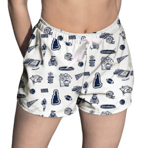 Women's Vive La Fete White New Hampshire Wildcats Impressions Artwork Lounge Shorts