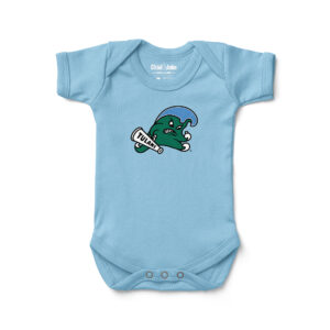 Newborn & Infant Chad & Jake Light Blue Tulane Green Wave  Logo Bodysuit
