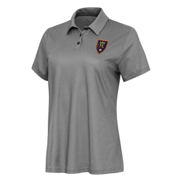 Women's Antigua White/Black Real Salt Lake Rings Polo