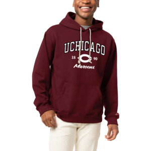 Men's League Collegiate Wear Maroon UChicago Maroons Essentials 2.0 Fleece Pullover Hoodie