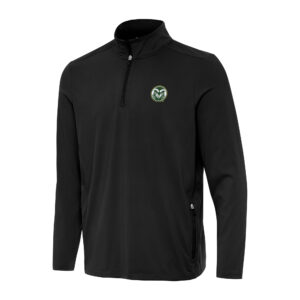 Men's Antigua  Black Colorado State Rams Perilous Quarter-Zip Sweatshirt