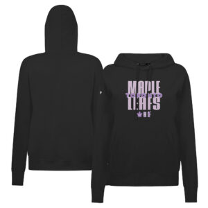 Women's Levelwear Black Toronto Maple Leafs Adorn Persevere Pullover Hoodie