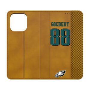 Keyscaper Dallas Goedert Brown Philadelphia Eagles Folio iPhone Case