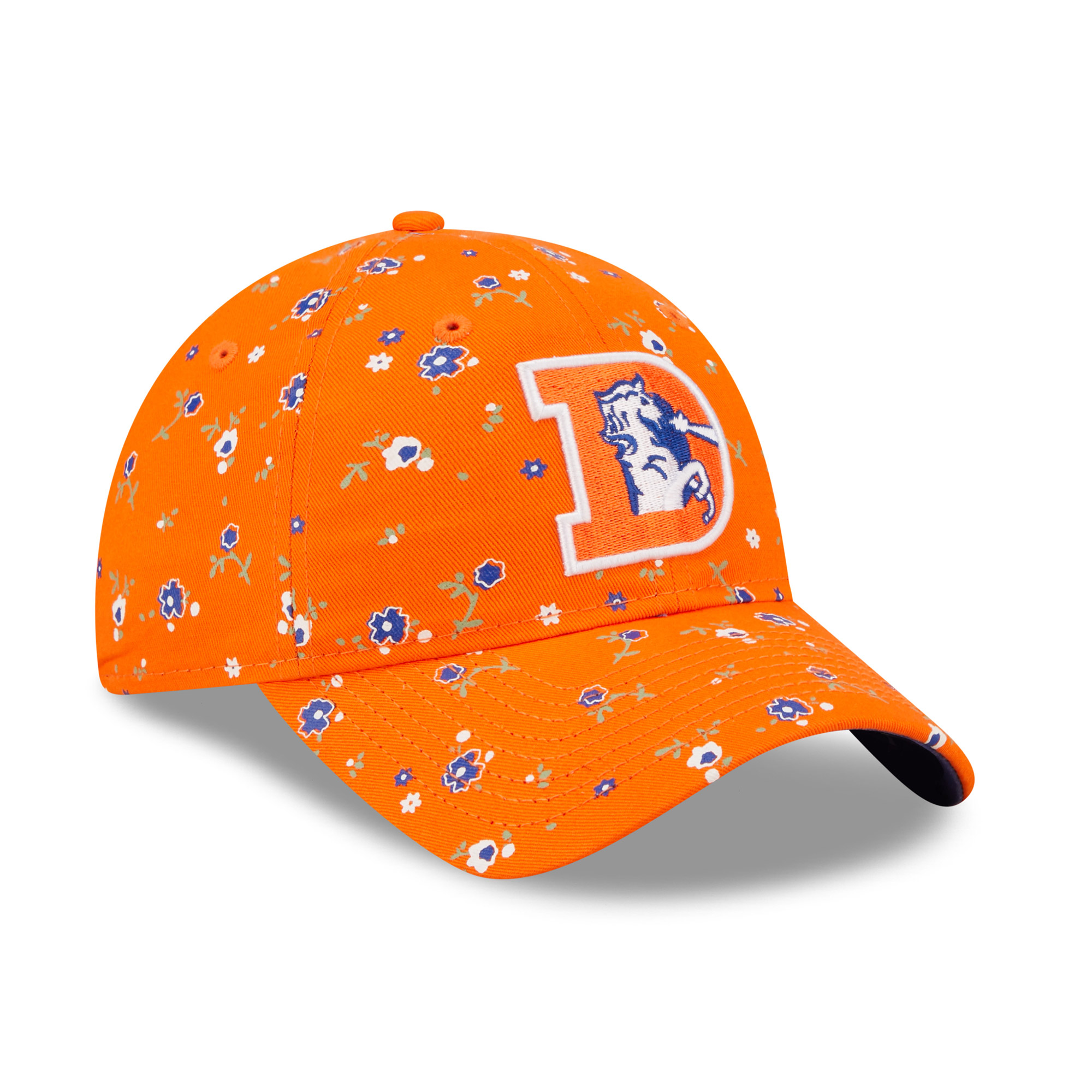 Women's New Era Orange Denver Broncos Floral 9TWENTY Adjustable Hat - Image 8