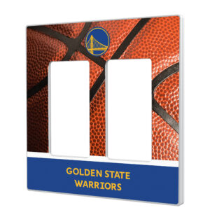 Keyscaper Golden State Warriors Solid Design Double Rocker Lightswitch Plate