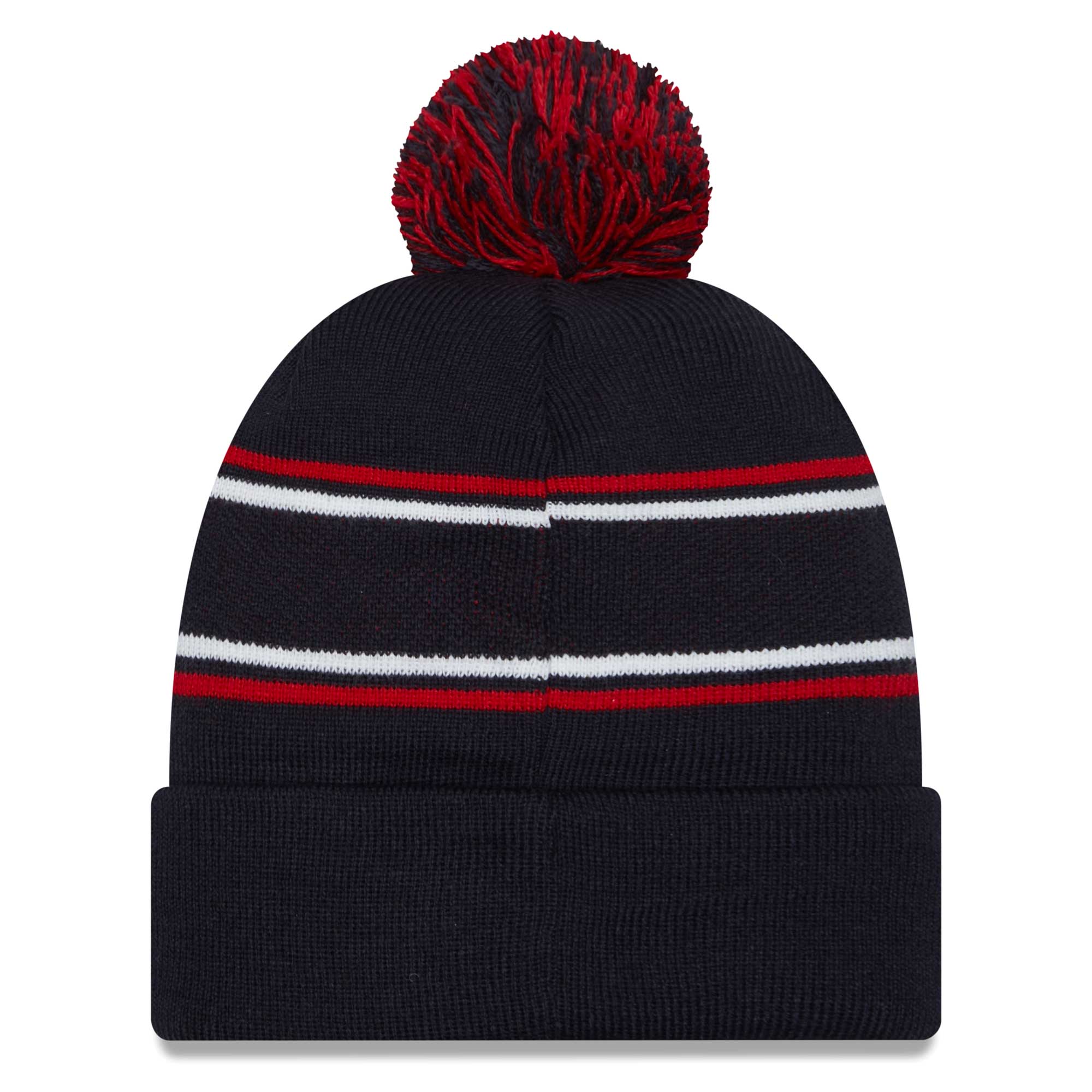 Men's New Era Navy USMNT Marquee Cuffed Knit Hat with Pom - Image 3