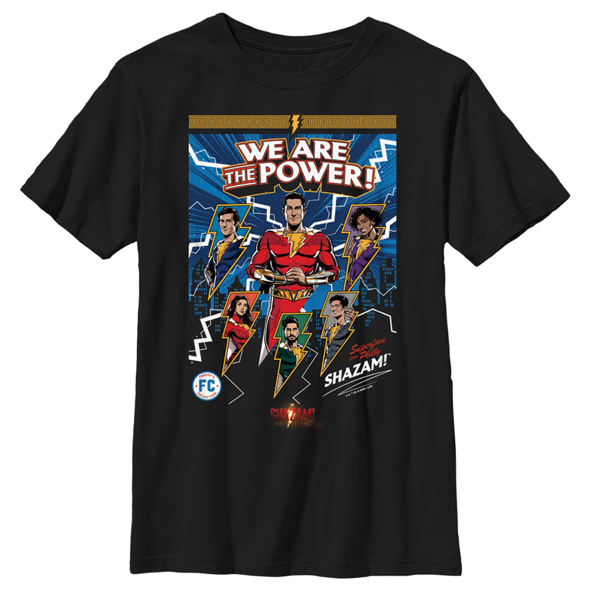 Youth Black Shazam! Comic T-Shirt - Image 3